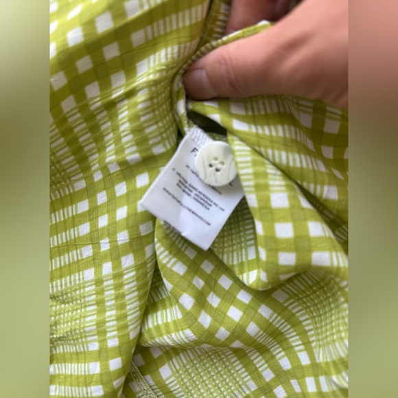Faithful the Brand Green Plaid Wrap Dress Sz4/Small - Picture 7 of 7